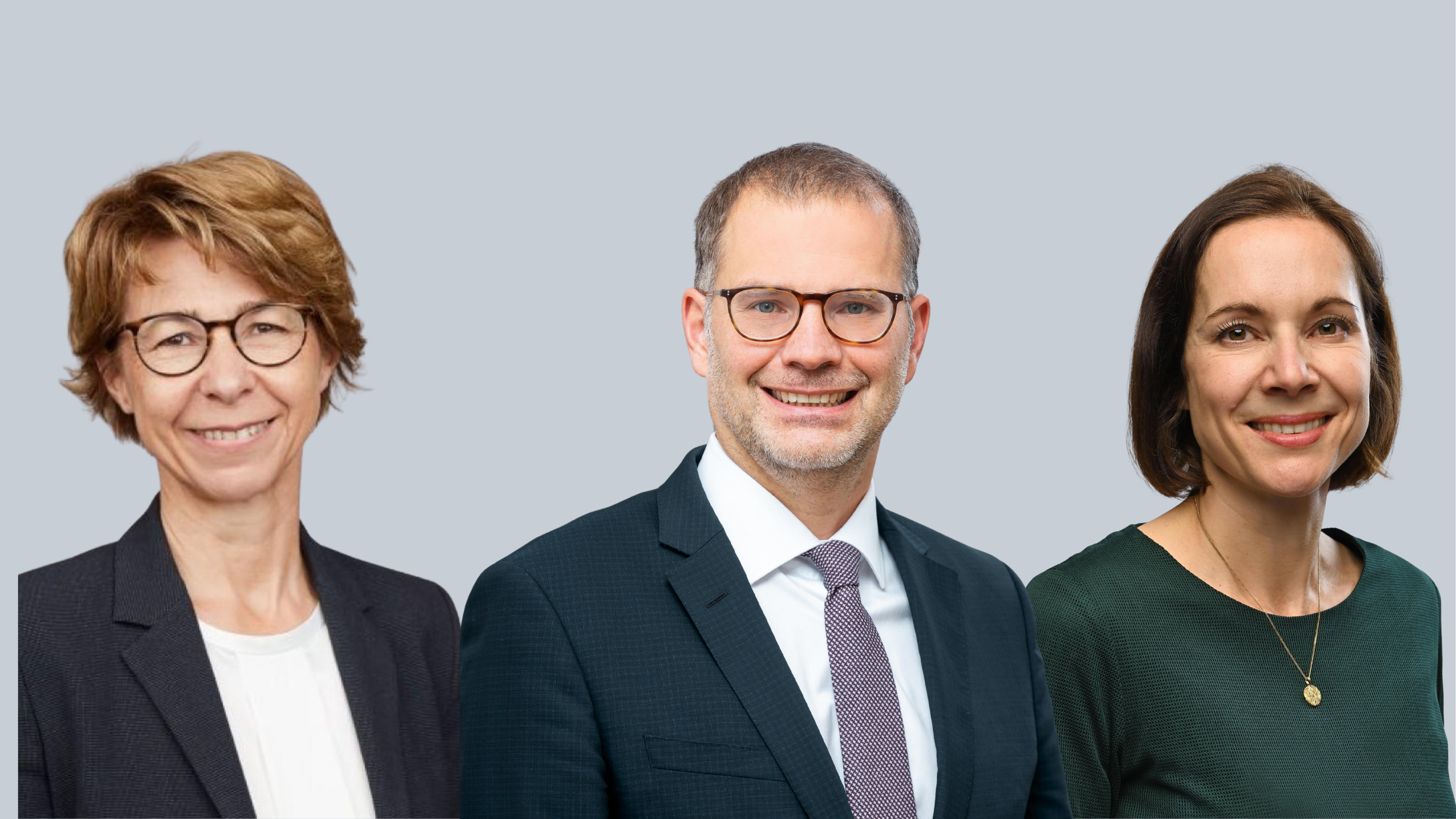 Johannesstift Diakonie ordnet Geschäftsführungen mehrerer Krankenhäuser neu Porträt von Ines Hübsch, Martin Grenz und Cathleen Biesen
