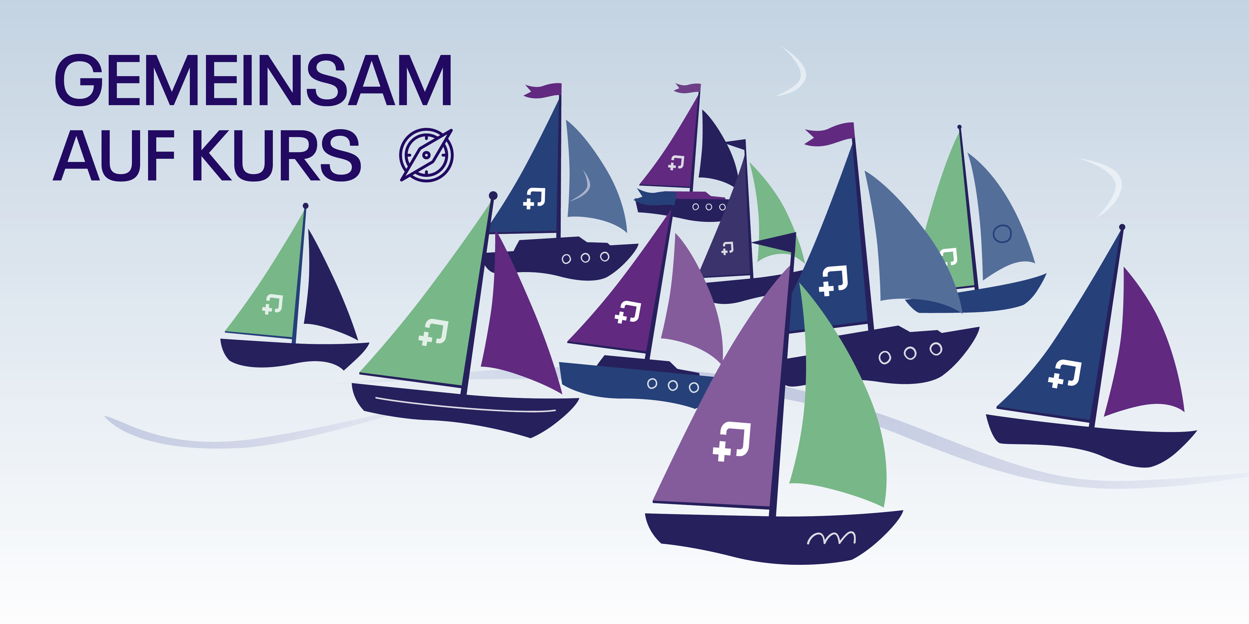 Geschäftsbericht 2025 der Johannesstift Diakonie Segelboote mit JSD-Logo